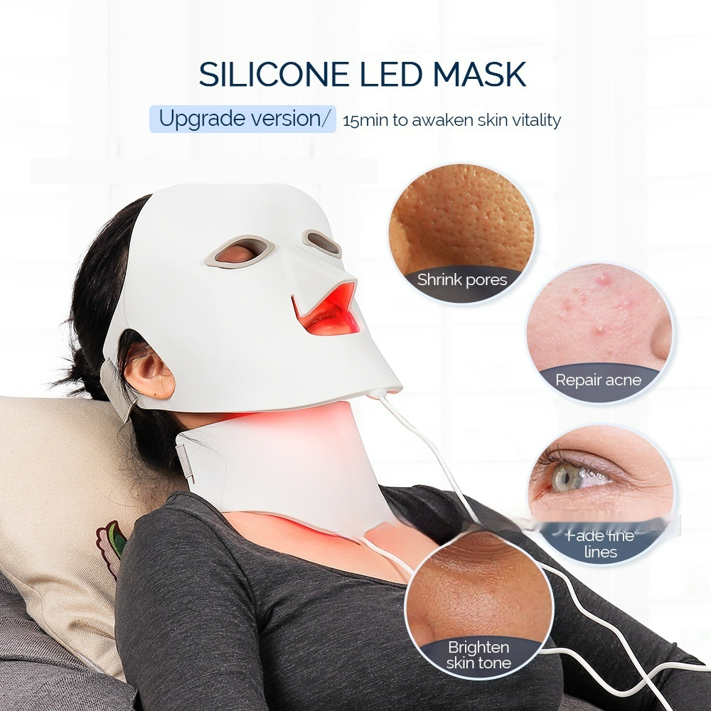 LED Light Therapy Face Mask – 7-Color Skin Rejuvenation Device
