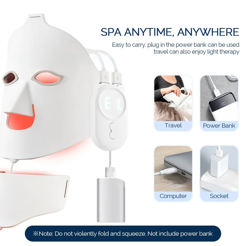 LED Light Therapy Face Mask – 7-Color Skin Rejuvenation Device