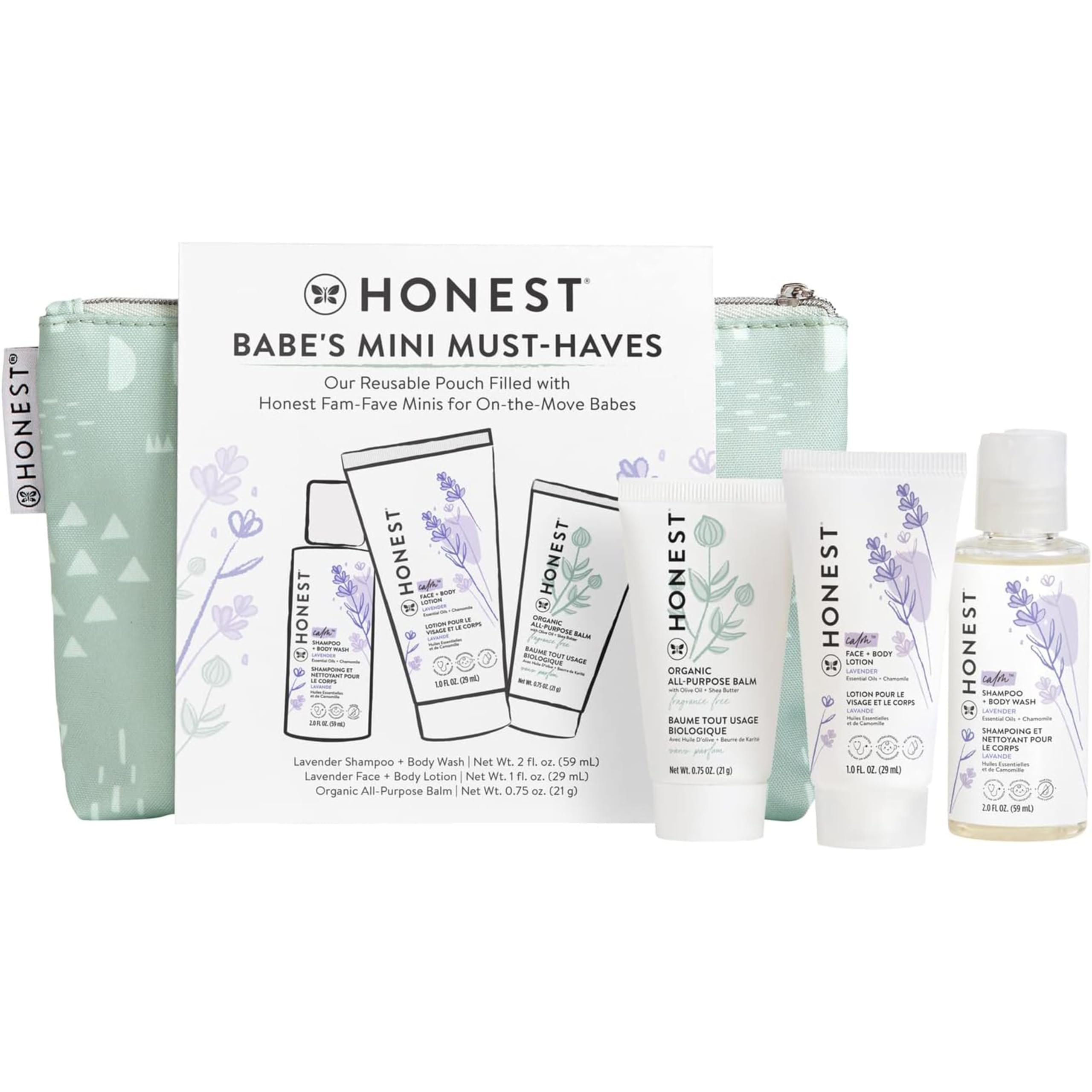 The Honest Company Mini Travel Bath Essentials Kit