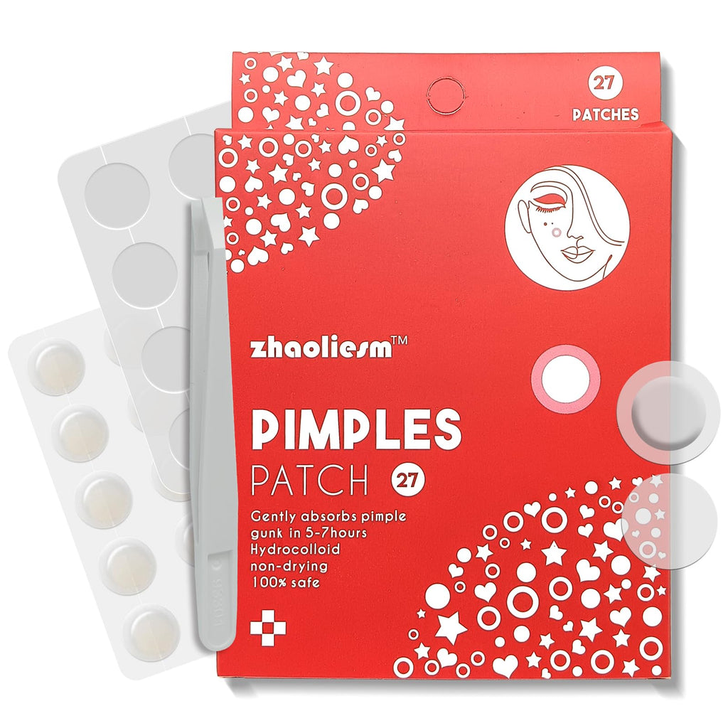 Zhaoliesm Pimple Patches - Hydrocolloid Acne Patch  (27 Count)