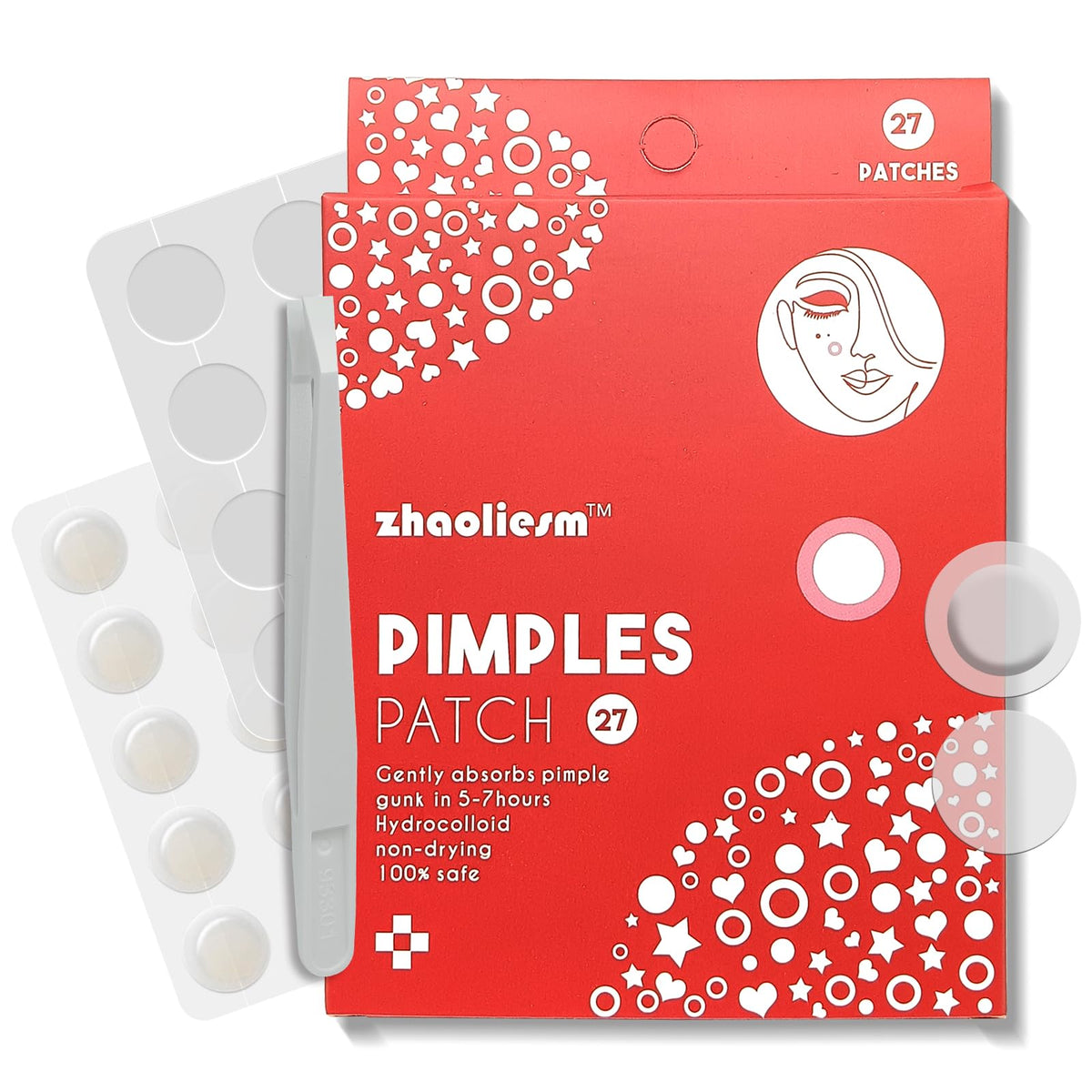 Zhaoliesm Pimple Patches - Hydrocolloid Acne Patch  (27 Count)