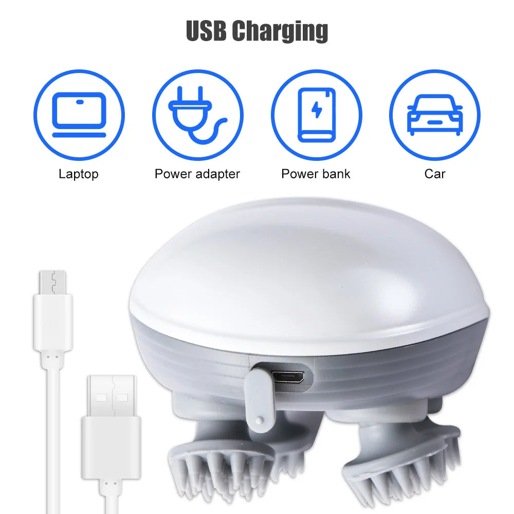 Electric Kneading Scalp Massager