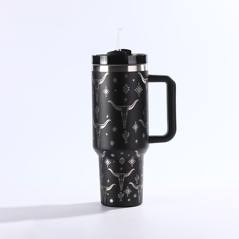 The Nomad Tumbler - Stainless Steel Travel Cup with Straw