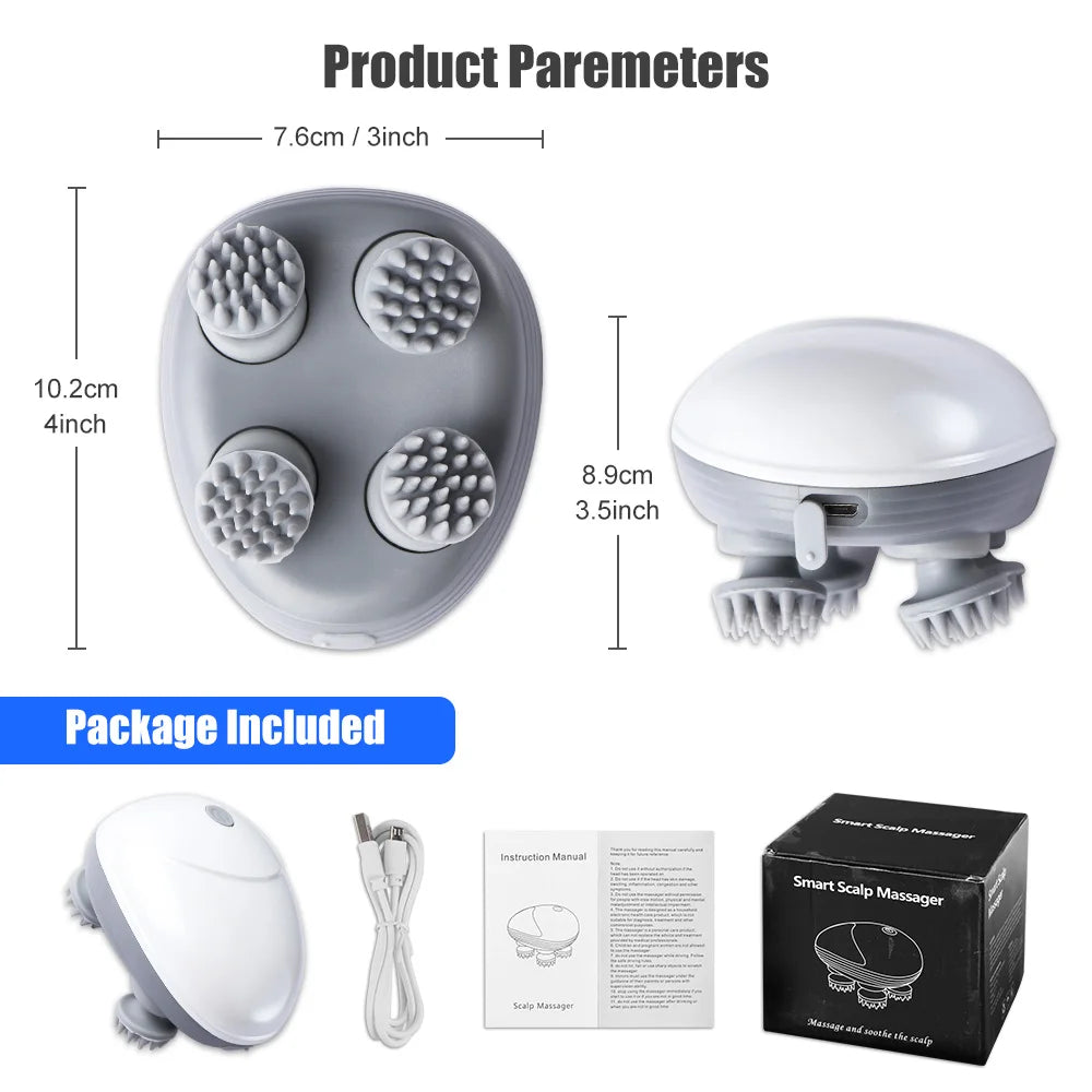 Electric Kneading Scalp Massager