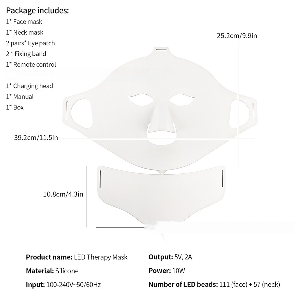 LED Light Therapy Face Mask – 7-Color Skin Rejuvenation Device