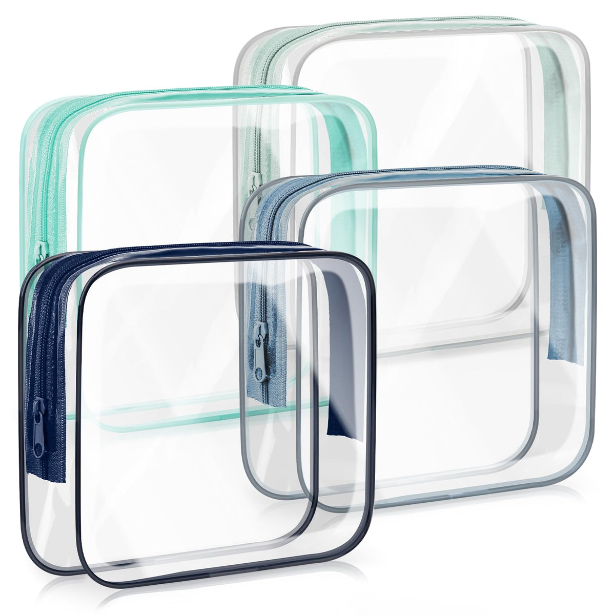 TSA Approved Toiletry Bags (4 Pack)