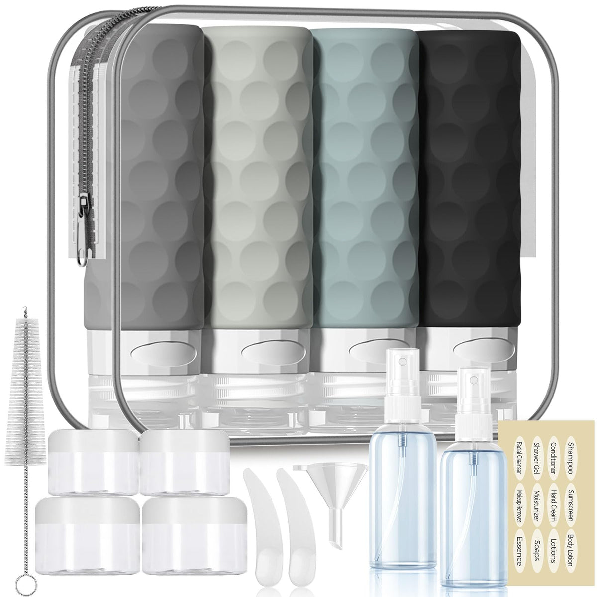 16pack Travel Bottles for Toiletries - TSA Approved Containers