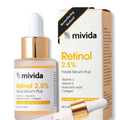 Mivida Premium Retinol Serum, Plus Hyaluronic-Acid Vitamin C & Vitamin E